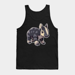 Cute Mountain Tapir Illustration - Adorable Animal Art Tank Top